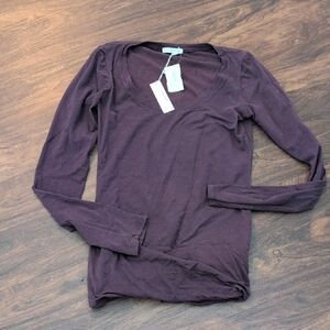 James Perse Long Sleeve Top - Deep Purple